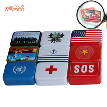 Outdoor field survival tool knife emergency kit combination set SOS life-saving box Survival box Self-help box First aid kit