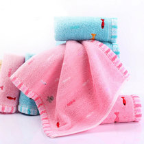 6 gold cotton small square towel wash face home 25*25 children Baby cartoon soft absorbent A square towel