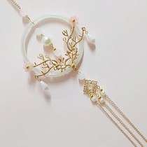 Forbidden step pressing placket finished antique Chinese clothing super fairy accessories waist accessories pendant waist tassel pendant Joker simple