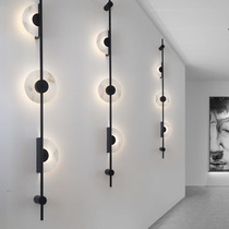  Creative semicircular marble lamps postmodern bedroom living room Hotel sales office designer wall lights