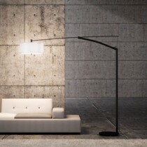 Designer living room floor lamp Nordic Net red sofa lamp minimalist piano lamp creative vertical lamp fishing floor lamp