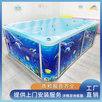 Baby children swimming pool commercial mother and baby shop bathtub acrylic thermostatic surfing bubble large swimming pool equipment