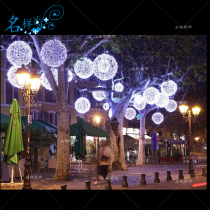 Name sample Mei Chen Outdoor commercial pedestrian street Tree lighting Ball-shaped hanging LED lights decorative city lights