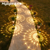 Solar Courtyard Lamp Outdoor Decoration Grass Terrace Lamp Waterproof Villa Garden Meadow Landscape Arrangement Lands for light and shade