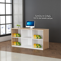 Net celebrity paint cashier milk tea shop counter Cake shop front desk bar custom compartment Nordic style computer table