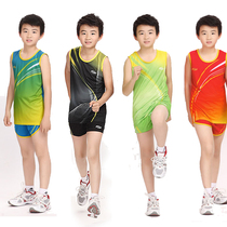 Childrens track and field clothing for primary school students Track and field clothing suit Mens and womens running training clothing Hurdling clothing competition clothing