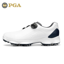PGA golf mens sneakers Waterproof shoes Activity nails Anti-slip shoes nails knob telescopic shoelaces