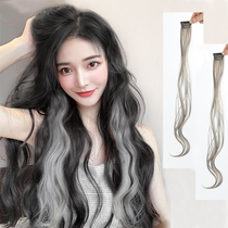 Color Hanging Ear Hair Hair Wig Women One Piece Traceless Invisible Hair Piece 2021 Fashion New Curls