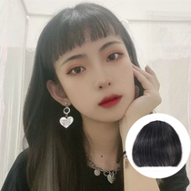 Qi Liu Hai wig female Net red round face eyebrows short Hepburn Liu Hai film natural fluffy no trace forehead modification face