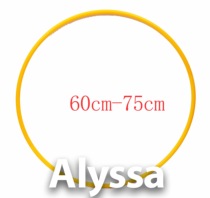 Alyssa professional art gymnastics circle-yellow size note 60 65 70 75cm not returned