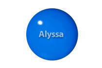Alyssa professional art gymnastics Ball-18 adult standard dark blue size color selection is not returned