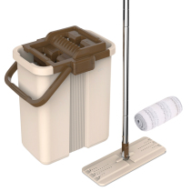 Beautiful Ya washing brush second generation flat floor mop-free hand washing flat mop household sticky type lazy drag mop