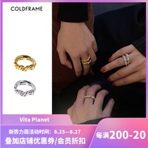  Vita Planet Buyers Shop Korea Coldframe Gordian Knot Threaded Ring Sterling Silver All-match
