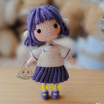 Handmade DIY crochet wool doll 154 glutinous rice dumplings Chinese electronic illustration tutorial Cute doll doll hand-made