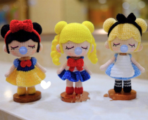 Handmade DIY crochet wool doll 561 Tingting little darling third princess electronic Chinese graphic tutorial non-video