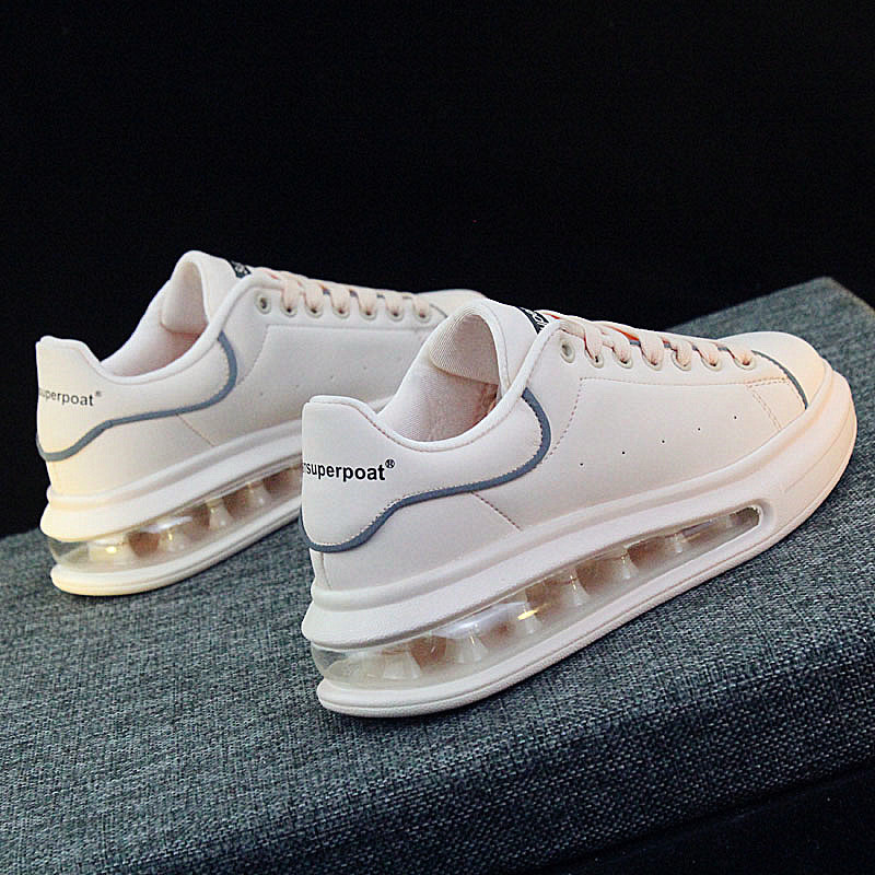 Skin pink sneakers womens air cushions increased casual shoes slow shock comfort hundred set Korean version of womens board shoes trend shoes womens shoes