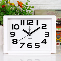Polaris silent alarm clock bedside simple small alarm clock for the elderly with three-dimensional character clock bedroom small clock