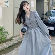 Angel mommy ~ maternity clothing spring and autumn fashion large size knitted stitching dress autumn and winter bottoming pregnant womens long skirt