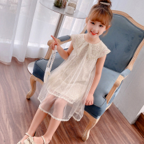 Girls Dresses summer 2021 new childrens clothing female summer childrens princess dress girls lace skirt sundress