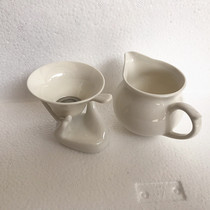 Filter pure white ceramic tea leak tray tea leak combination net spoon tea filter tray cup tea set tea ceremony zero match