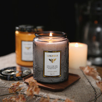 Gardenia flower scented candles to help sleep bean wax relief glass smokeless girl creative gift fragrance boys