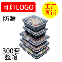 American Thickened Rectangular Takeaway Meal Kit Disposable Packaging Box Lunch Box Commercial Salad Bowl Plastic Round with lid