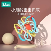 Mountain Manhattan hand-held ball soft baby gum grinding stick baby toys can bite glue silicone can be boiled in water