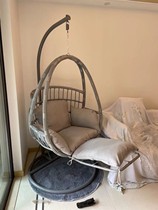 Rocking chair single double rattan hanging basket hanging chair lazy wicker chair hammock indoor swing balcony outdoor home cradle