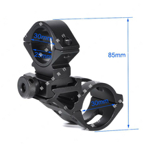Crooked neck 25 30mm aluminum alloy T3008 flashlight Fastening Bicycle rail bracket clip Outdoor accessories