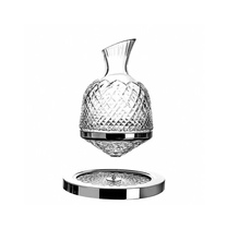 French craft rotary tumbler top decanter high-end luxury household crystal glass red wine decanter