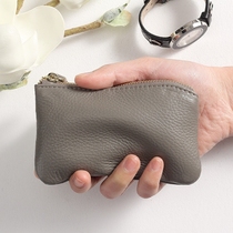 Leather coin wallet female mini cowhide mother zipper key multi-layer small wallet coin small coin pocket