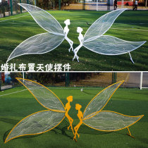 New wedding wrought iron Angel elf ornaments wedding site arrangement props stage ceiling window decoration pendant