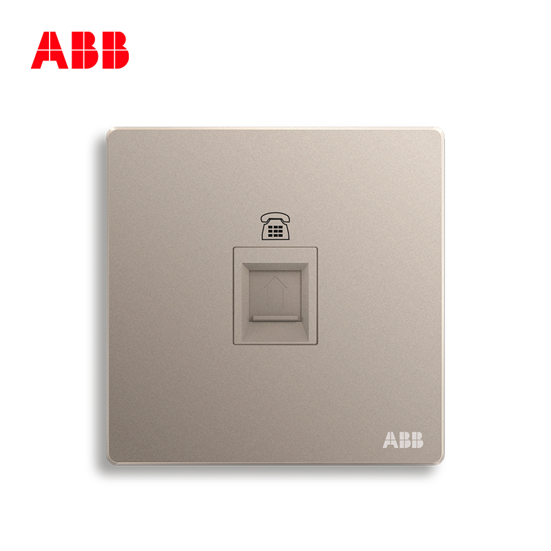ABB switch socket frameless Xuanzhixiajin wall socket panel telephone socket AF321-PG
