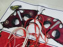 Three-piece set: Horse racing blindfold Hong Kong horse racing PVC water leech reins