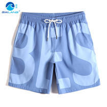 Gailang summer beach pants mens tide quick-drying loose seaside vacation plain mens shorts beach swimming trunks big pants