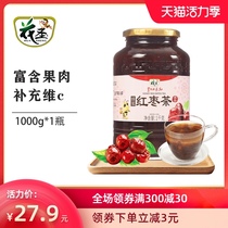 Huasheng honey red jujube tea 1000g jujube fruit tea jam milk tea shop special drink drink wholesale