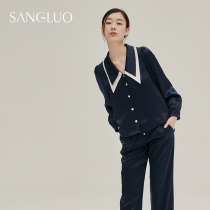 More everyday and more skin-friendly∣French bubble sleeve 19 mmi silk pajama suit female Sang Luo Mulberry silk home wear
