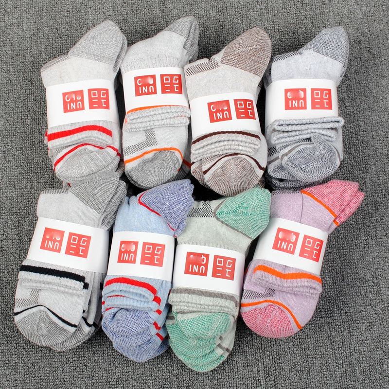 Eight-color autumn and winter mens mid-barrel breathable thickened all-hair ring casual warm sports socks thread tightening socks