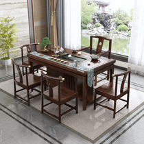 African rosewood tea table and chair combination solid wood new Chinese tea table tea set full automatic one coffee table office