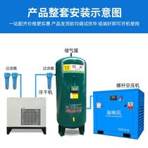 Poseidon wind screw air compressor permanent magnet frequency conversion 7 5 11 15 22 37kw air compressor Industrial silent