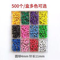 500 boxes 10 colors optional color pin map needle Pearl needle round ball nail small fishing needle fixing needle
