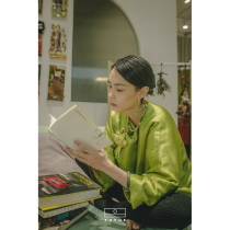 TUYUE TUYUE Retro Inverted Large Sleeve Cotton Big Placket Cloisonne Buckle Concornation Satin Chinese Cotton Clothes