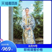 (Fashion Week)TUYUE Tuyue original ink printing Eugen yarn buckle jacket Artist joint