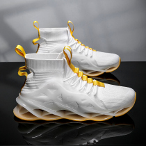 Spring and summer mens shoes high-top inner height boys sports shoes blade height basketball running shoes Mens fashion shoes