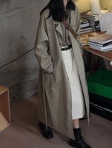2021 Spring and Autumn new fashion retro small man long Korean version of High sense check windbreaker coat coat coat women