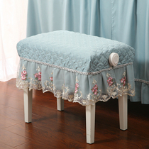 Stool set shoe stool set thickened fabric piano stool set rectangular bed tail stool makeup stool set piano stool set