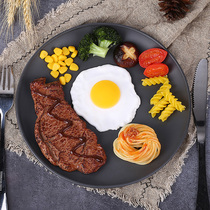 Western food simulation ingredients model childrens food food pasta photo shooting props steak salad gourmet decoration