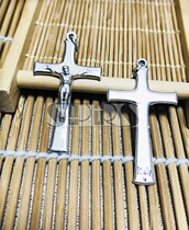  Catholic relics Imported from Italy Cross bitter image 4cm white 5 packs