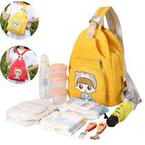 New fashion mommy bag treasure mother with baby baby out backpack cross body small mother portable baby multi-function baby