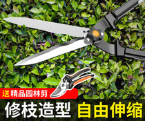 Horticultural Scissors Landscaped Garden Flowers Cut Branches Cut Fruit Tree Cut Lawn Green Powerful Large Scissors Green Hedge cut pruned branches